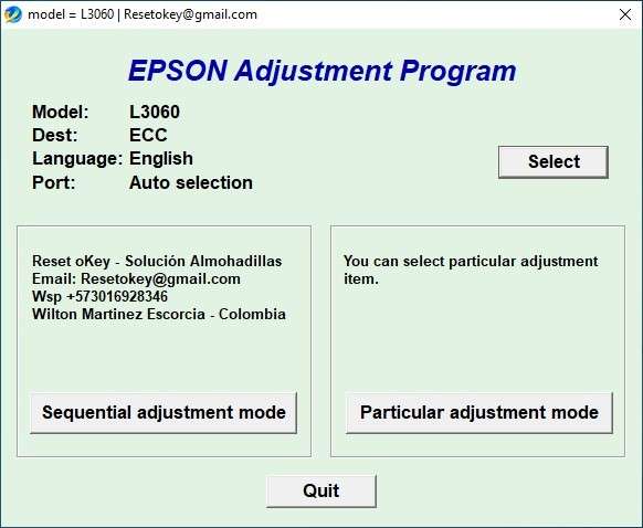 Resetter Epson L3060