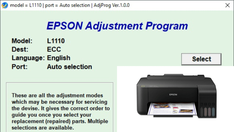 Resetter-Epson-L1110-Printer