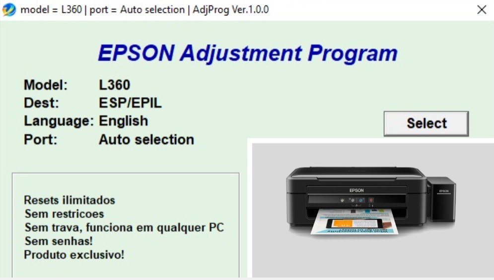 Resetter-Epson-L360-Printer