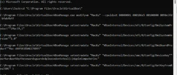 MacOS Command VirtualBox