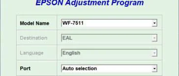 Resetter Epson WorkForce WF-7511