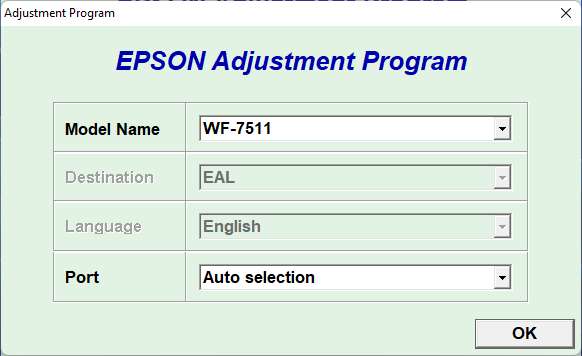 Resetter Epson WorkForce WF-7511