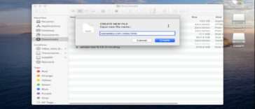 Script to Add New File MacOS