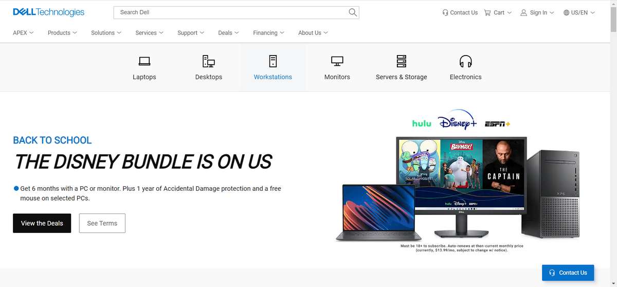 us dell website