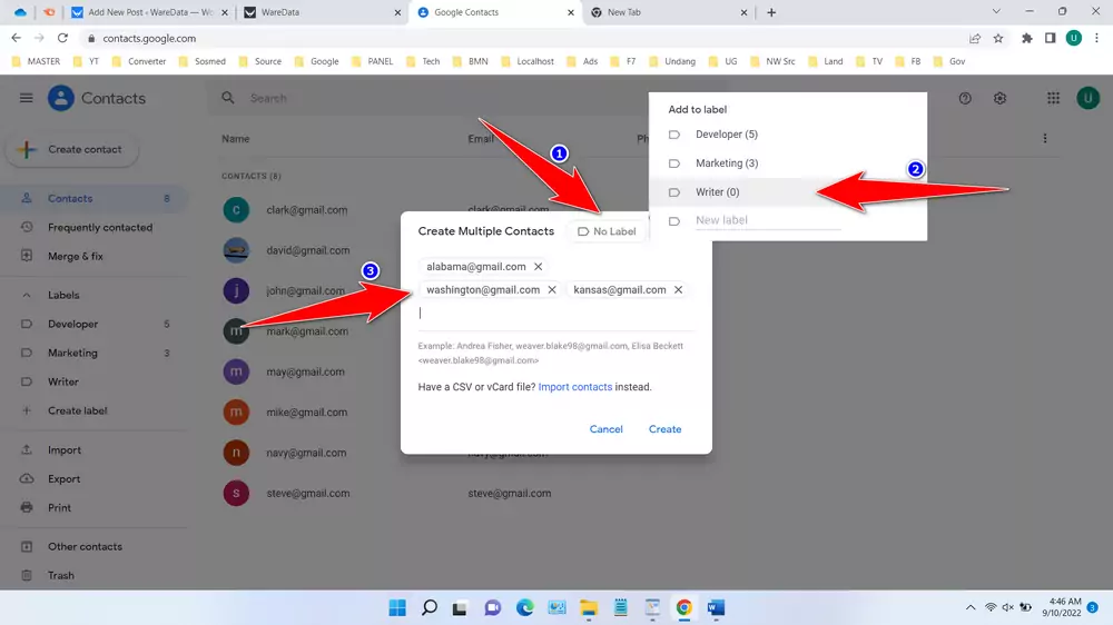 How To Create an Email List In Gmail - Step 4