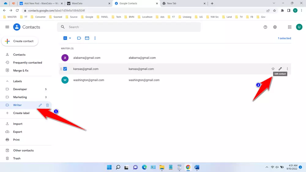 How To Create an Email List In Gmail - Step 5