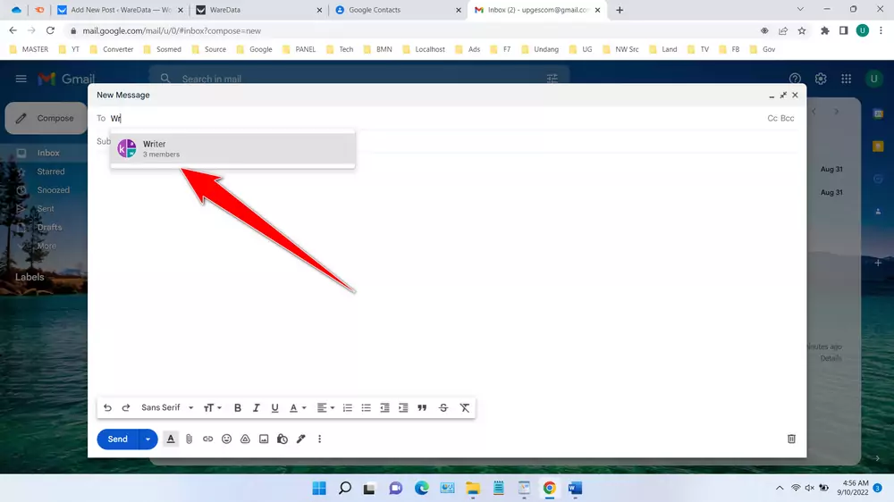 How To Create an Email List In Gmail - Step 6