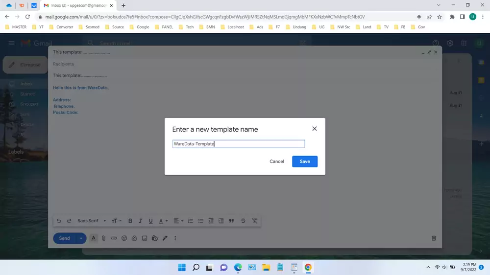 How to Create an Email Template in Gmail - Step 5