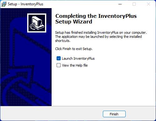 Inventory Software Installation - Step 7