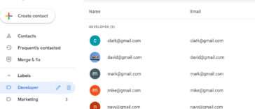 how to create an email list in gmail