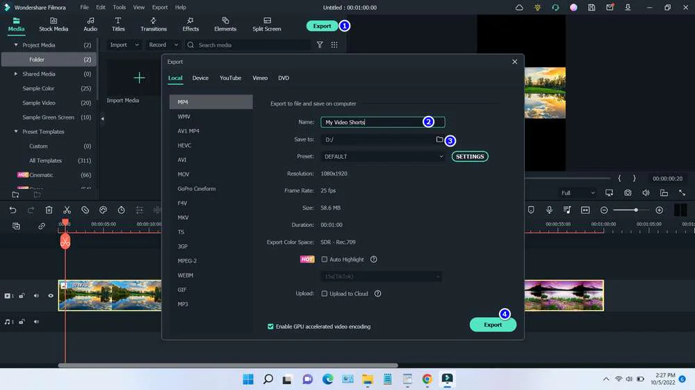 How to Upload Youtube Shorts From PC 4 How to Create YouTube Shorts Video on PC - Step 3