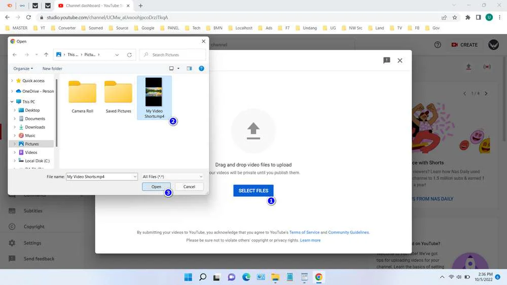 How to Upload Youtube Shorts From PC 7 How to Upload Youtube Shorts From PC - Step 2