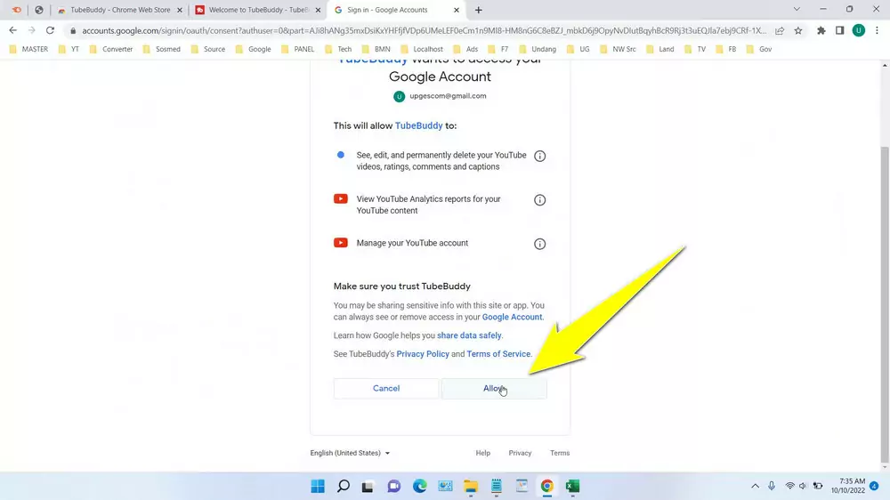 How to use tubebuddy - step 7