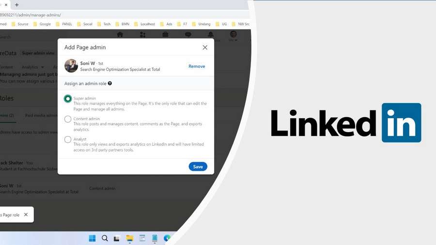 How to Add Admin to Linkedin Page