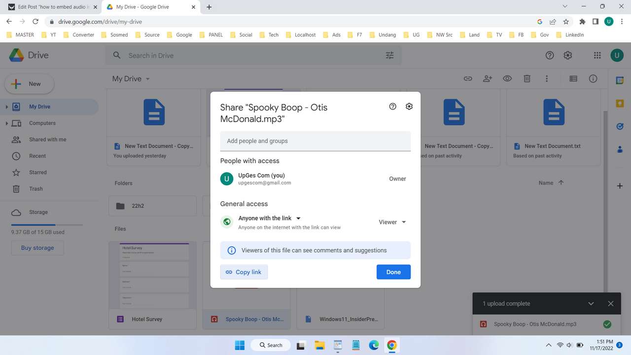 How to Embed Audio in Google Drive WareData Tech enthusiast