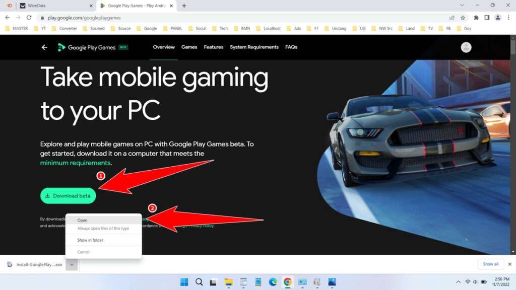 How to Install Google Play for PC on Windows 11 - Step 2