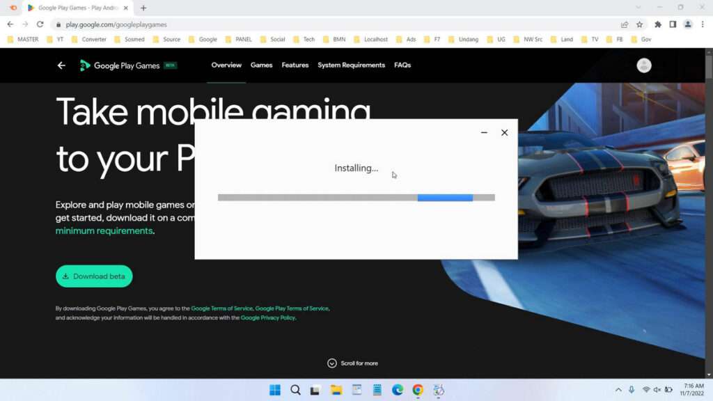 How to Install Google Play for PC on Windows 11 - Step 3