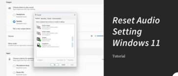how to reset all audio settings windows 11