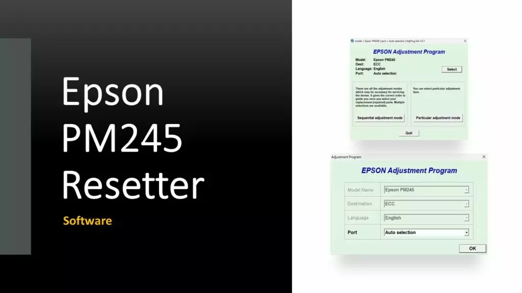 Epson Picturemate PM245 Resetter Free