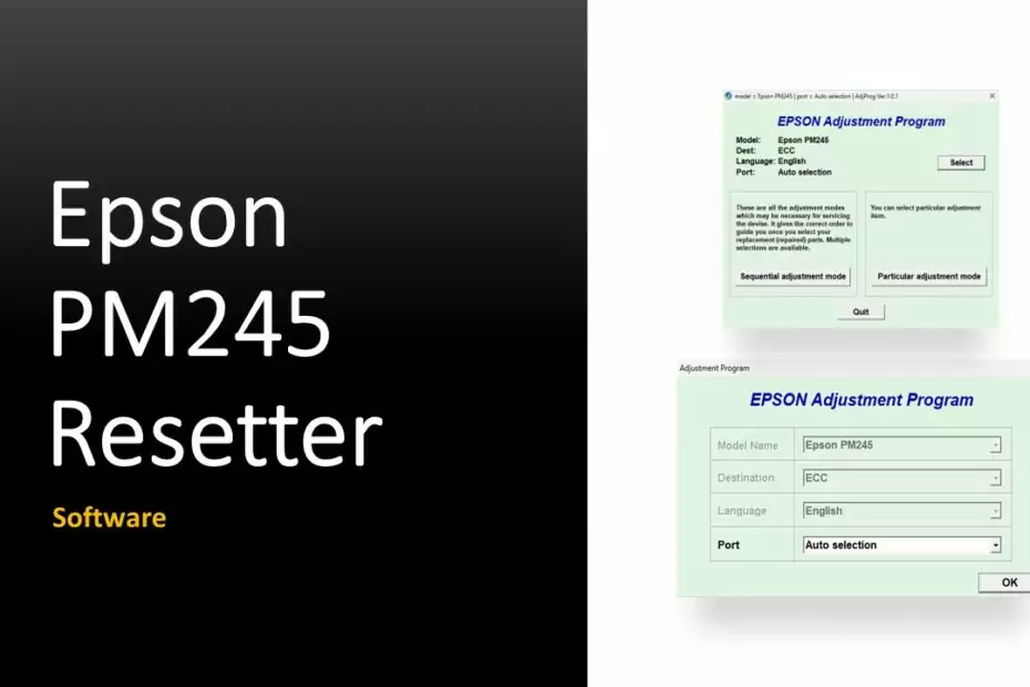 Epson Picturemate PM245 Resetter Free