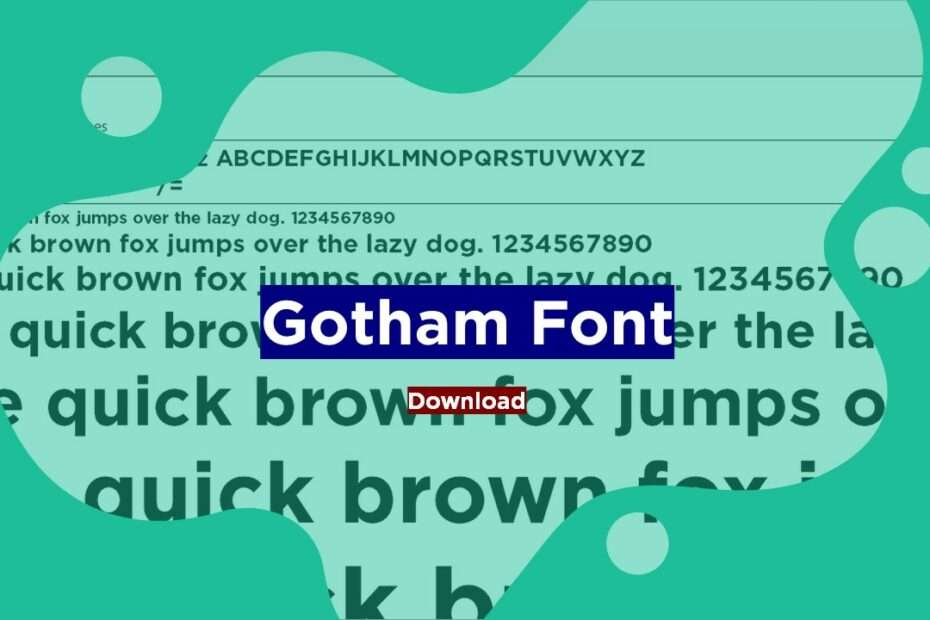Gotham Font Download Adobe