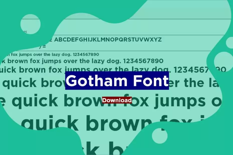 Gotham Font Download Adobe