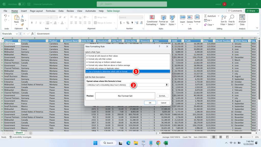 How to Create Auto Highlight on The Active Cell in Microsoft Excel - Step 3
