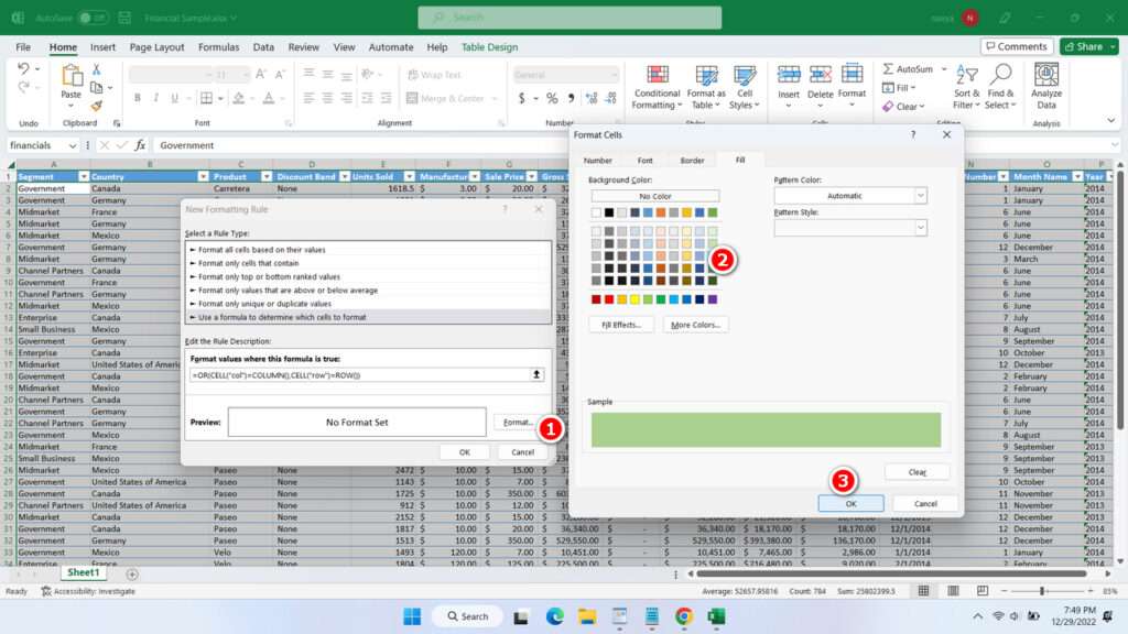 How to Create Auto Highlight on The Active Cell in Microsoft Excel - Step 4