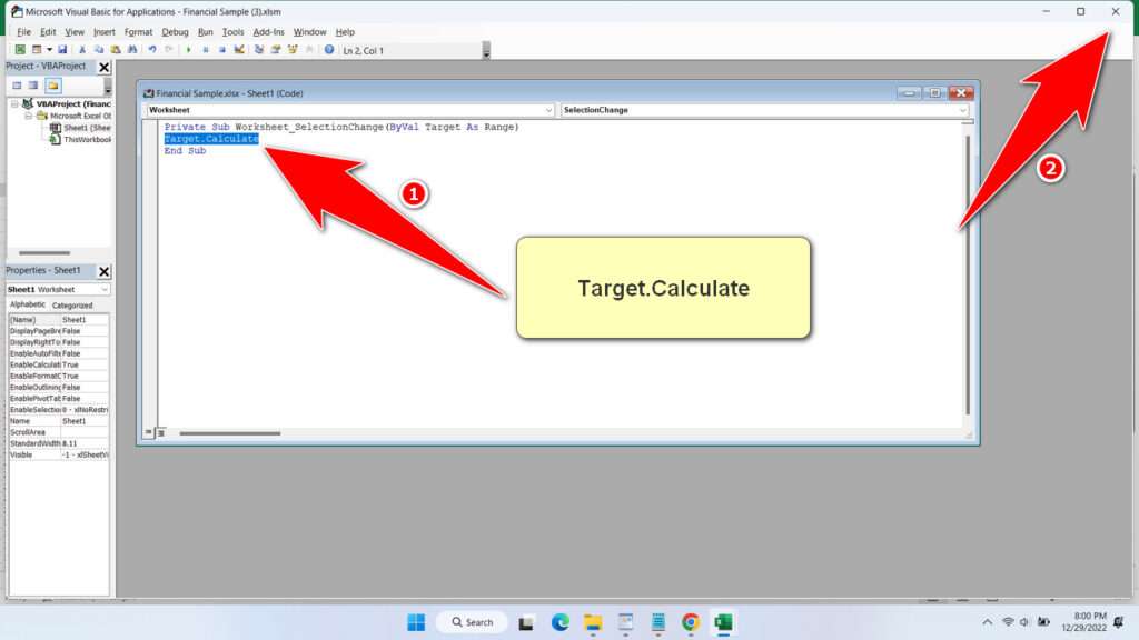 How to Create Auto Highlight on The Active Cell in Microsoft Excel - Step 9