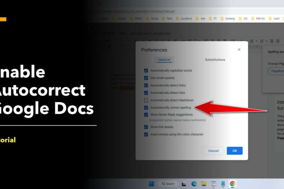How to Enable Autocorrect on Google Docs