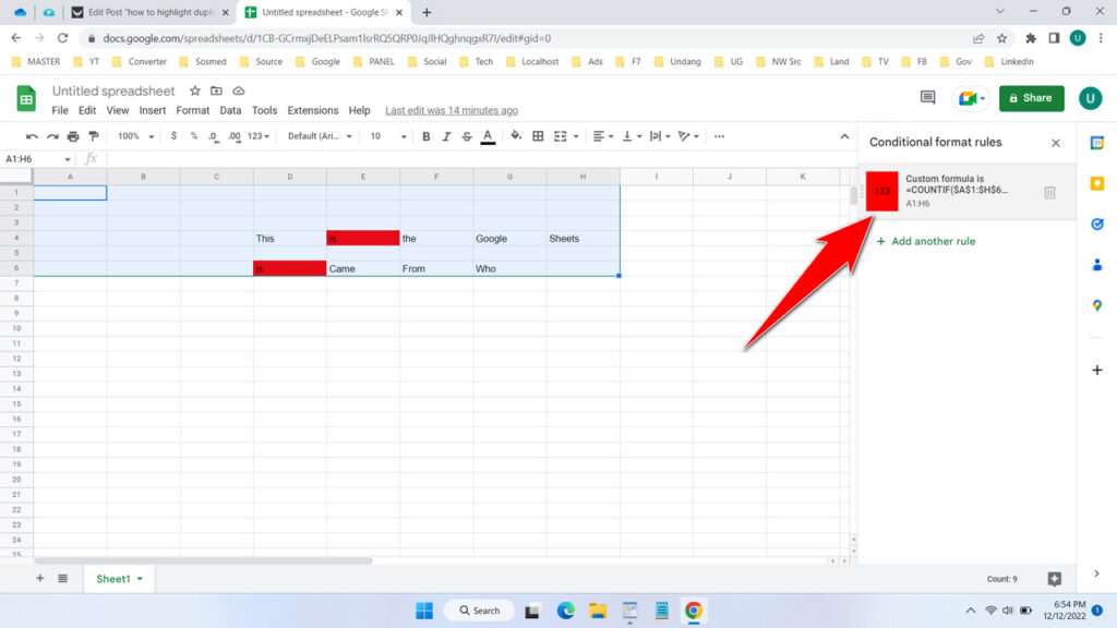 How to Highlight Duplicates in Google Sheets - Step 4