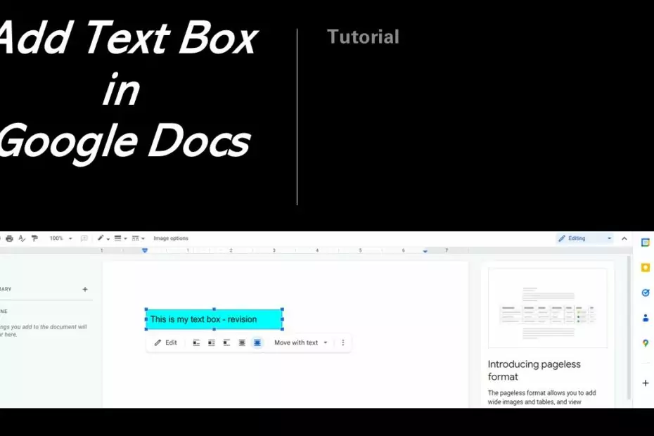 How to Insert Text Box in Google Docs