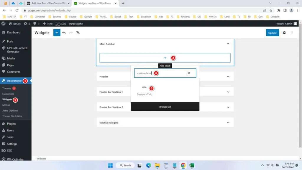 How to Put Ads on WordPress Website 2 How to Put Ads on WordPress Website - Step 1