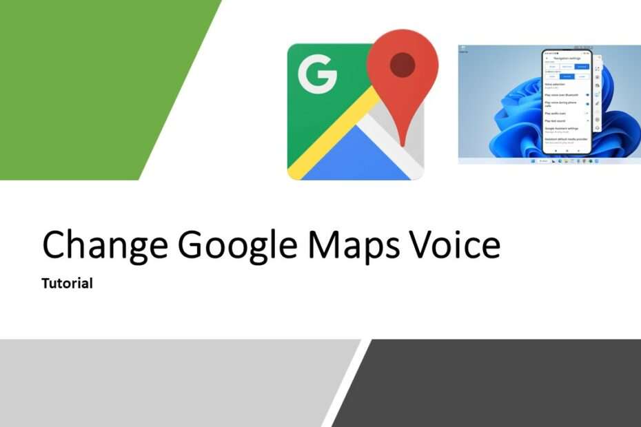 how to change google maps voice tutorial