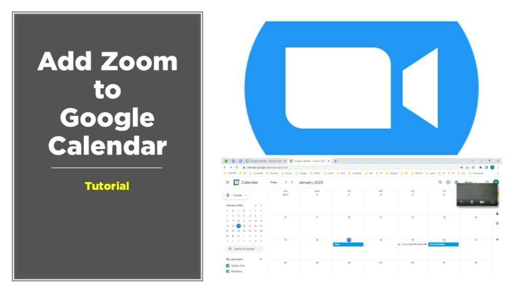 2 Ways how to add zoom to google calendar
