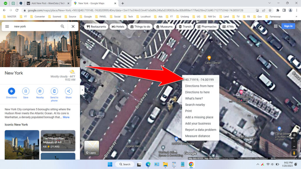 How to Get Coordinates Quickly on Google Maps