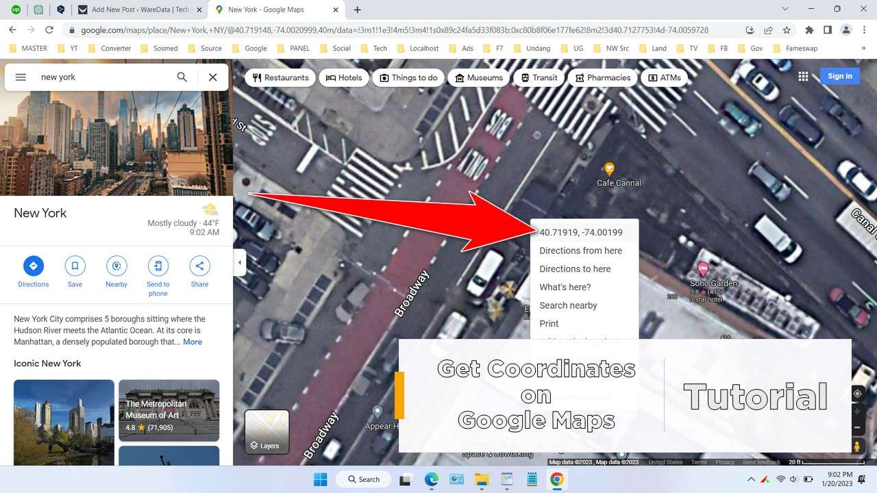 How to Get Location Coordinates on Google Maps - WareData | Tech enthusiast