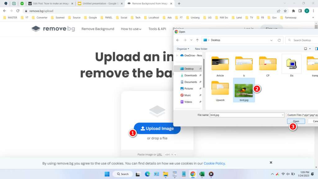 How to Make Images in Google Slides Become Backgroundless - Step 1