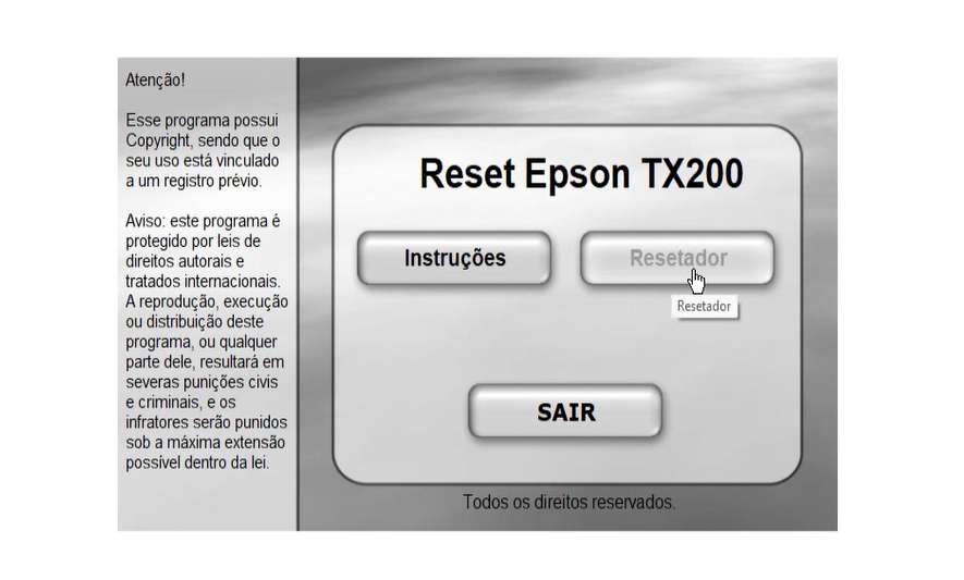 Open Epson TX200 Resetter - 1