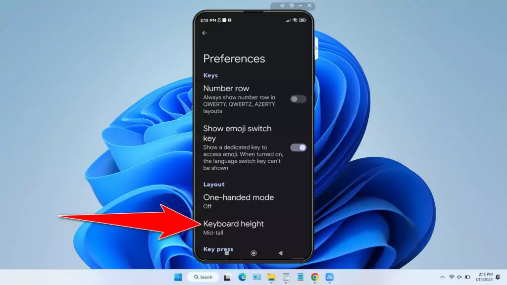 Tutorial Make Keyboard Bigger on Android 8 Tutorial Make Keyboard Bigger on Android - Step 7