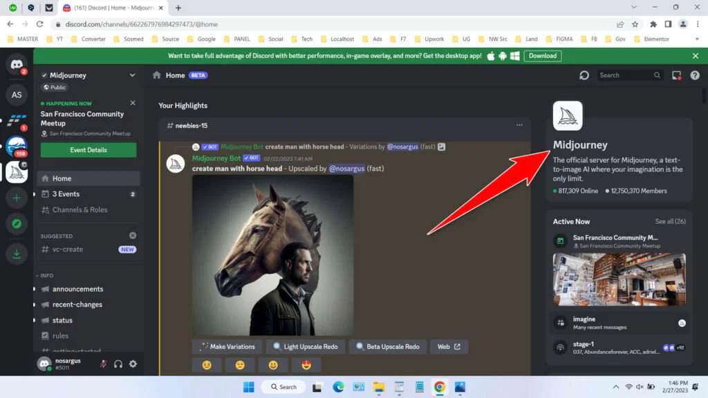 How to Create Images With AI 4 How to Create Images With Midjourney AI - Step 3
