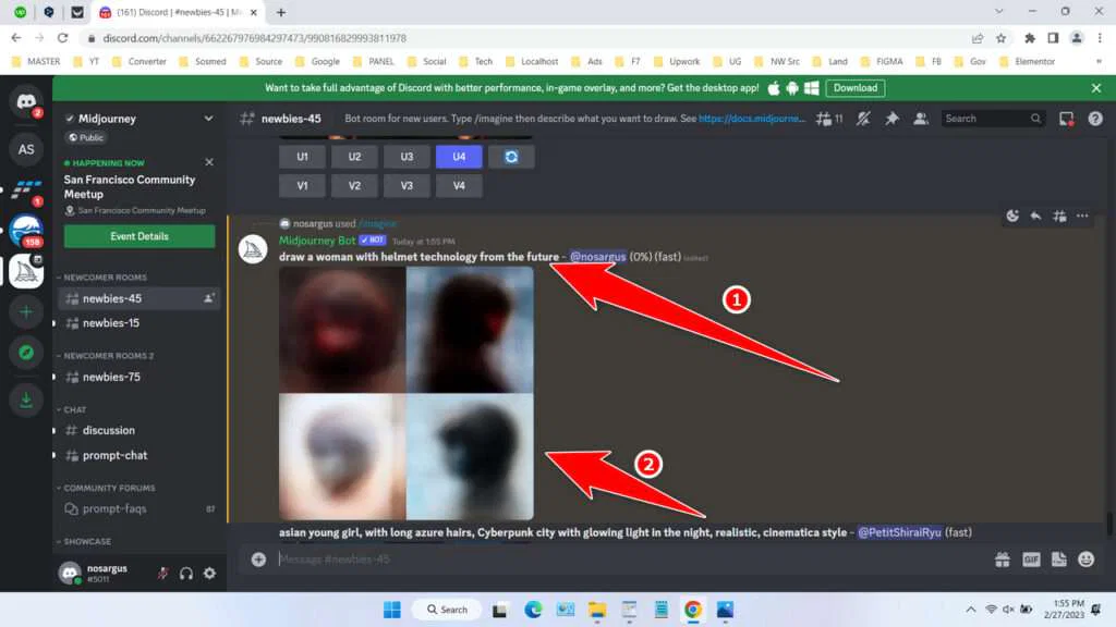 How to Create Images With AI 7 How to Create Images With Midjourney AI - Step 6
