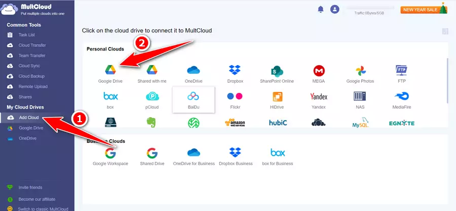 How to Transfer Google Drive to Another Account - Step 1