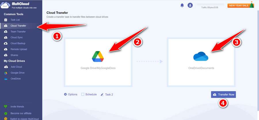 How to Transfer Google Drive to Another Account - Step 3