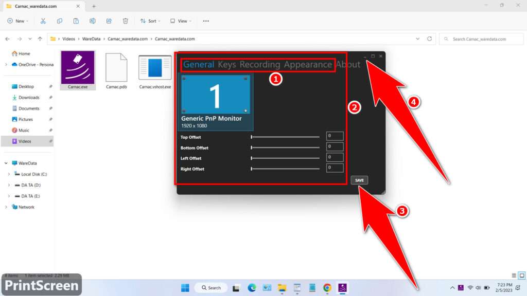 How to Use Carnac Software - Step 3