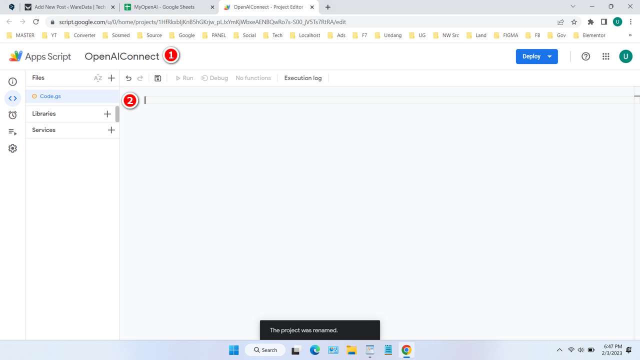 How to Use OpenAI in Google Sheets WareData Tech enthusiast