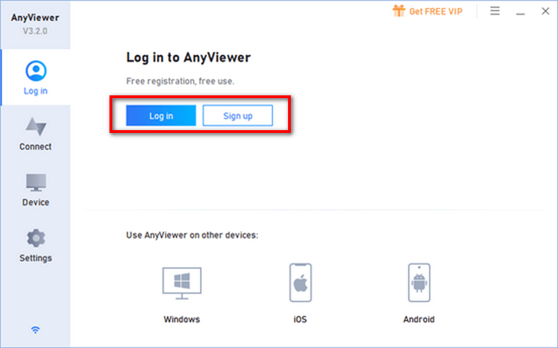 How to use AnyViewer for remote desktop access - Step 1