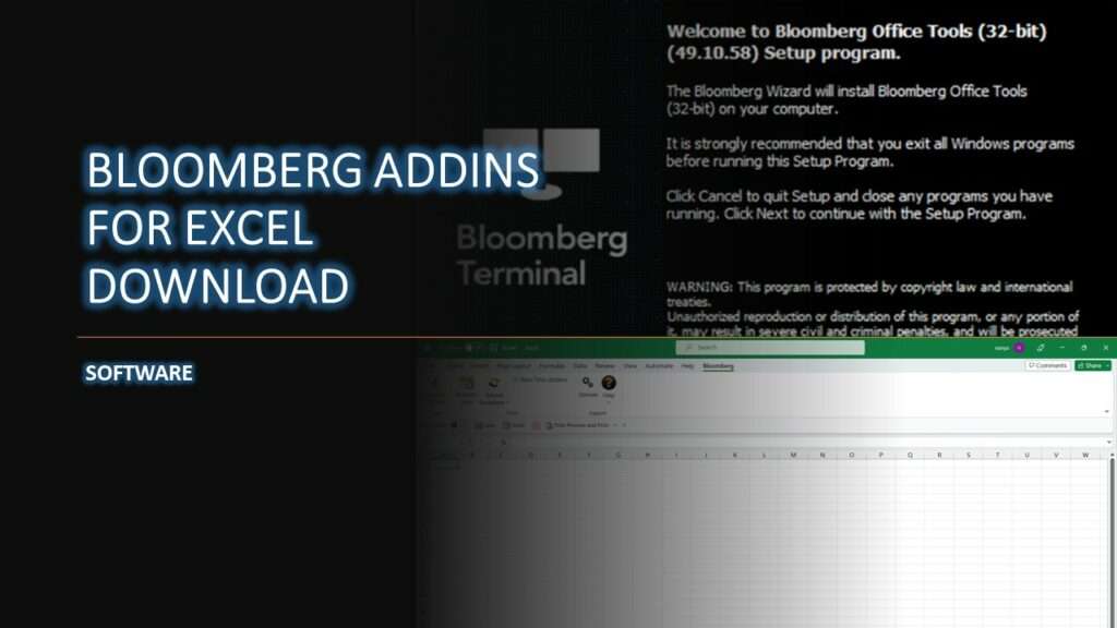 BLOOMBERG ADDINS FOR EXCEL DOWNLOAD
