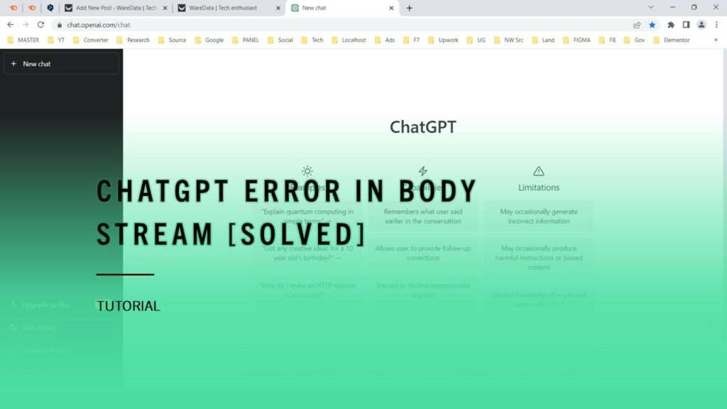 ChatGPT Error in Body Stream