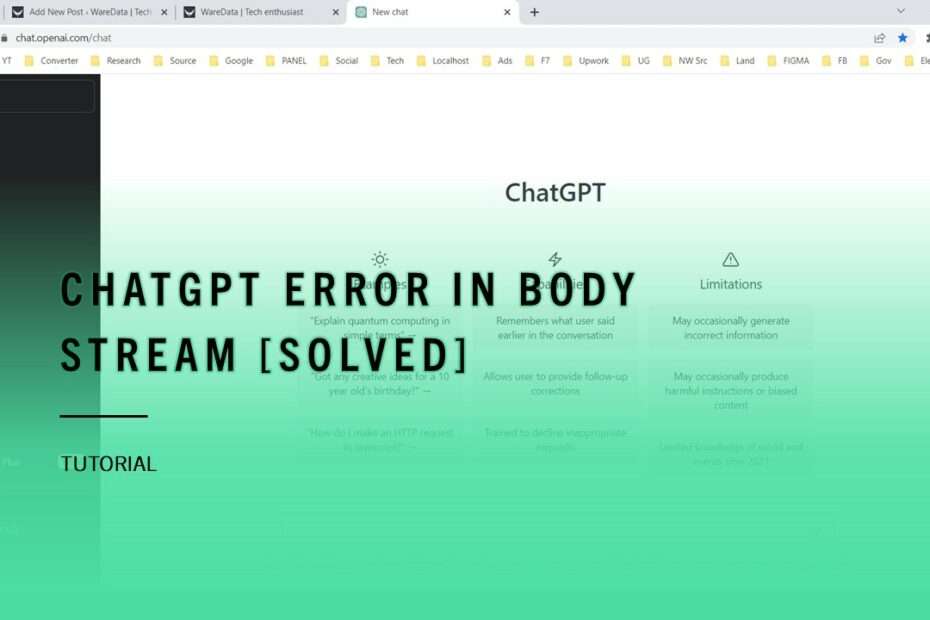 ChatGPT Error in Body Stream